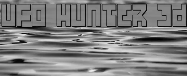 UFO Hunter 3D Font examples