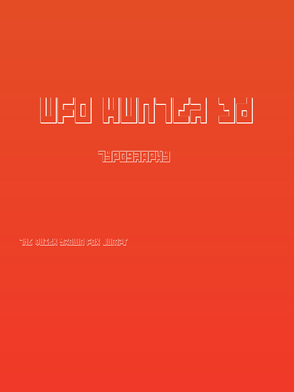 UFO Hunter 3D Poster