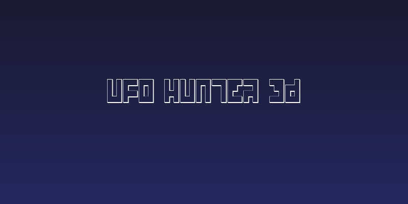 UFO Hunter 3D Social Header