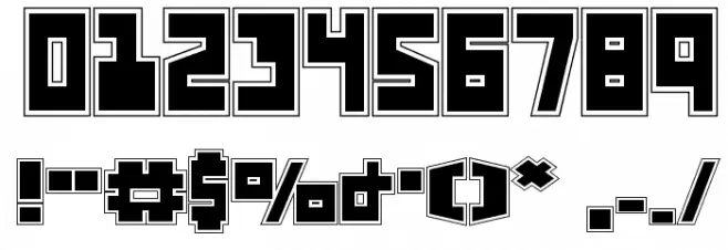 UFO Hunter Academy Font OTHER CHARS