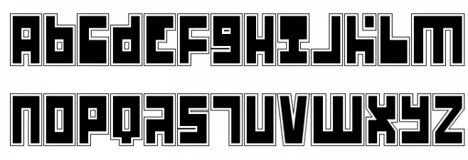 UFO Hunter Academy Schriftart Groß