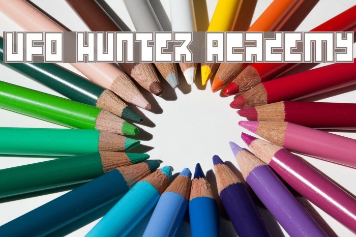 UFO Hunter Academy Font examples