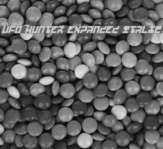 UFO Hunter Expanded Italic Font examples