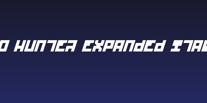 UFO Hunter Expanded Italic Social Header
