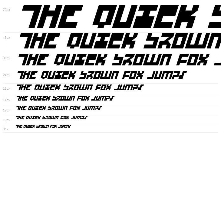 UFO Hunter Expanded Italic Waterfall