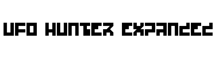 UFO Hunter Expanded Font