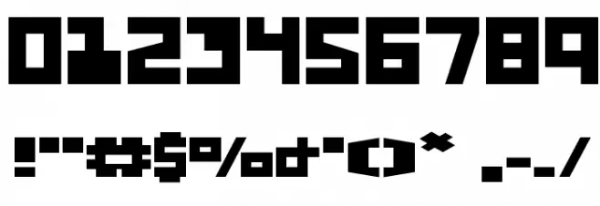 UFO Hunter Expanded フォント その他の文字
