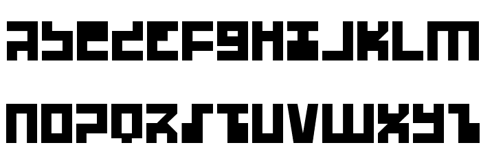 UFO Hunter Expanded Font LOWERCASE