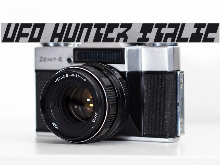 UFO Hunter Italic Font examples