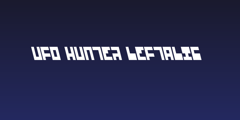 UFO Hunter Leftalic Social Header
