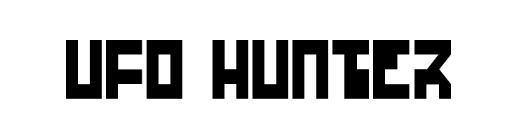 UFO Hunter  Frei Schriftart Herunterladen