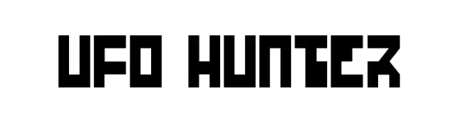 UFO Hunter  नि: शुल्क फ़ॉन्ट्स डाउनलोड