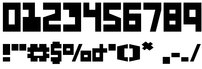 UFO Hunter フォント その他の文字