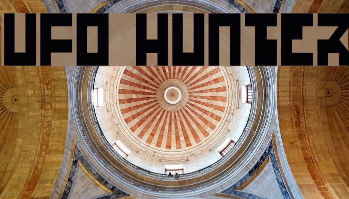 UFO Hunter フォント examples