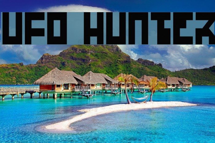 UFO Hunter フォント examples