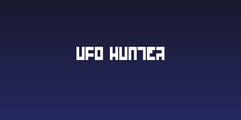 UFO Hunter Social Header