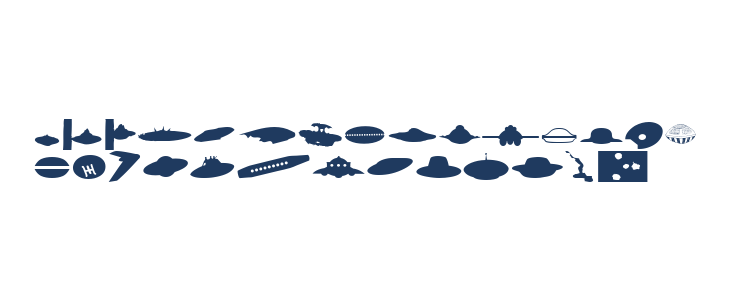 UFOnt51Silhouette Lowercase