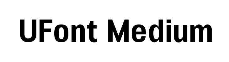 UFont Medium  Frei Schriftart Herunterladen