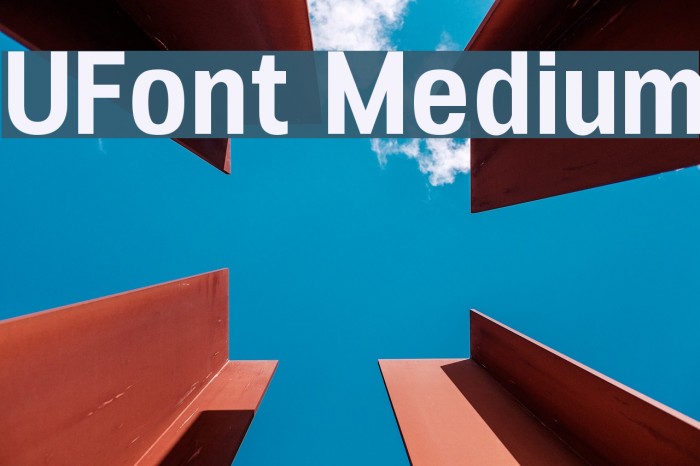 UFont Medium Font examples