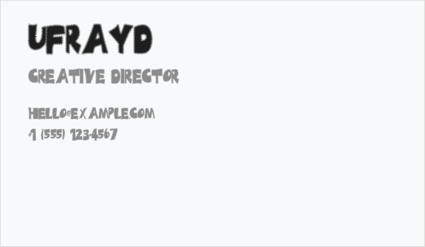 Ufrayd Business Card