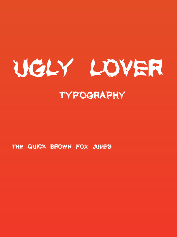 UGLY LOVER Poster