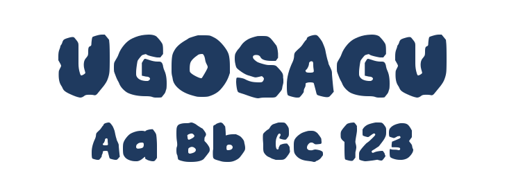 UGOSAGU Font Preview
