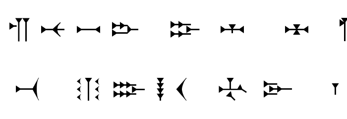 Ugaritic 3 Font OTHER CHARS