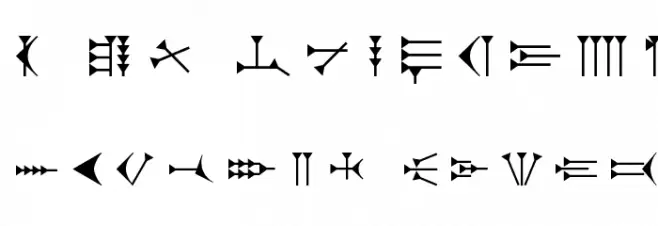 Ugaritic 3 Polices MAJUSCULES