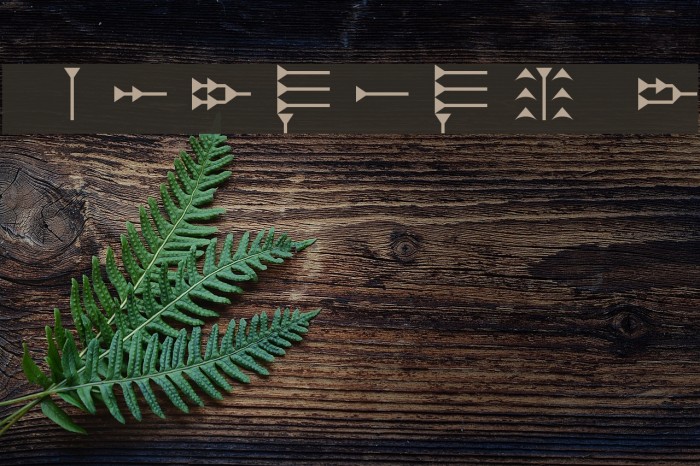 Ugaritic 3 Font examples