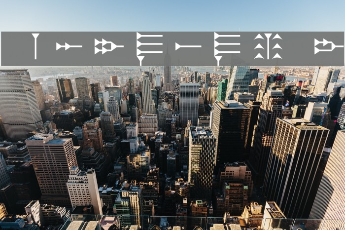 Ugaritic 3 Font examples
