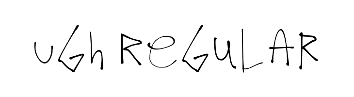Ugh Regular Free Fonts Download