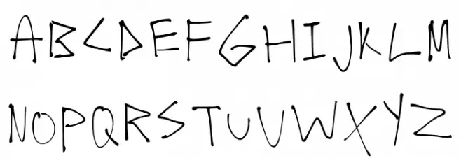 Ugh Regular Schriftart Groß