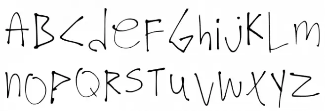 Ugh Regular Schriftart Kleinbuchstaben