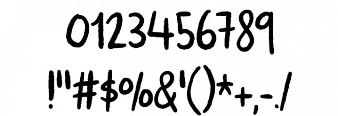 Ugiftig DEMO Regular Font OTHER CHARS