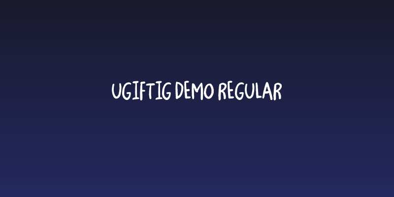 Ugiftig DEMO Regular Social Header