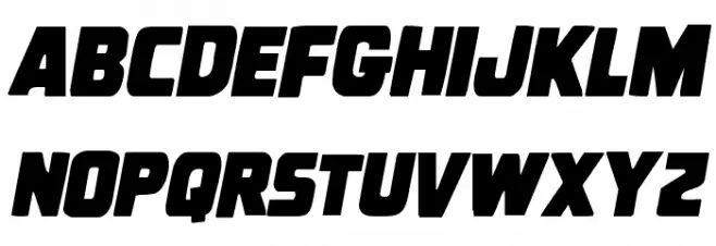 Uglier Things Condensed Italic Font Litere mari