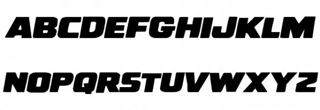 Uglier Things Expanded Italic Schriftart Groß