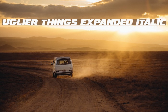 Uglier Things Expanded Italic Example 2