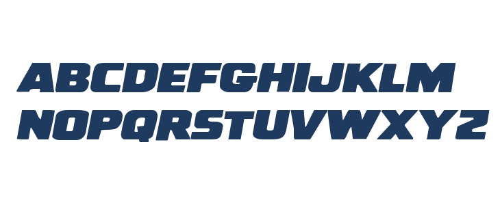 Uglier Things Expanded Italic Lowercase