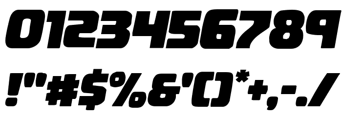Uglier Things Italic Font OTHER CHARS