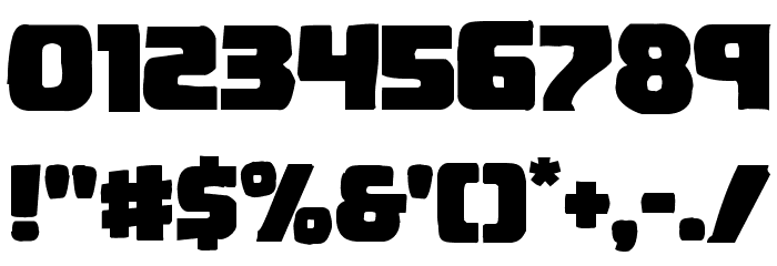 Uglier Things Mangled Font OTHER CHARS