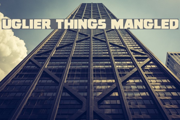 Uglier Things Mangled Font examples
