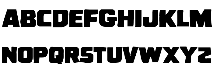 Uglier Things Mangled Font LOWERCASE