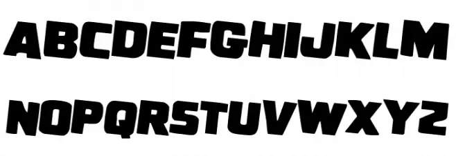 Uglier Things Rotated 2 Font LOWERCASE