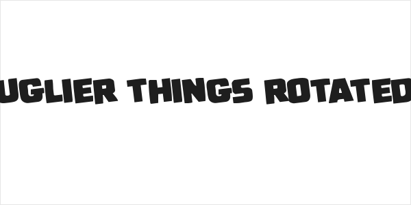 Uglier Things Rotated Logo
