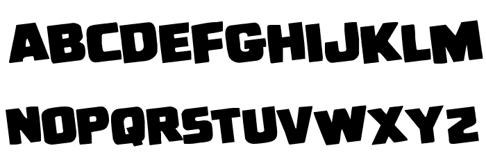 Uglier Things Rotated Font LOWERCASE