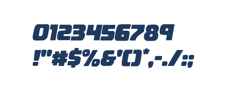 Uglier Things Staggered Italic Other Characters