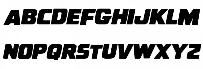 Uglier Things Staggered Italic Schriftart Groß