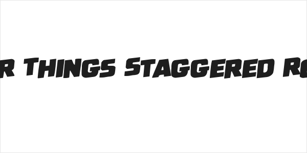 Uglier Things Staggered Rotalic Logo