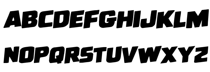 Uglier Things Staggered Rotalic Font LOWERCASE